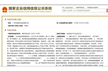 又一知名國貨品牌被罰！